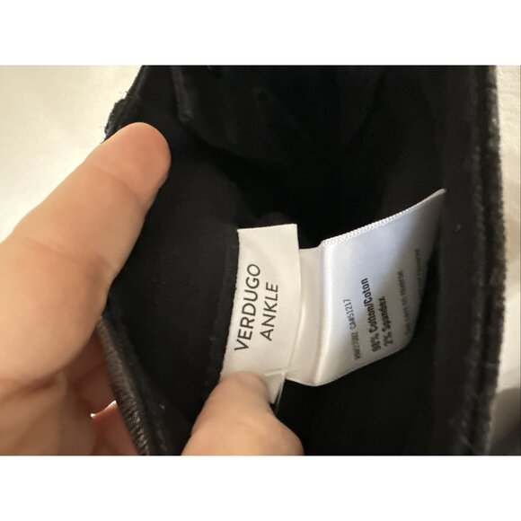 Paige Verdugo Ankle Skinny Coated Jeans size 26 NWT Metallic grey Mid Rise - Picture 3 of 8